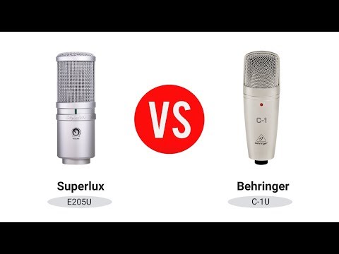 Видео: Сравнение [Behringer C-1U] и [Superlux E205U]