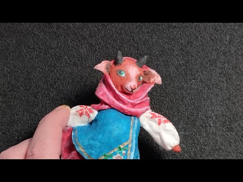 Видео: Платок- шаль для ватной ёлочной игрушки 