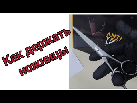 Видео: Как правильно держать ножницы??