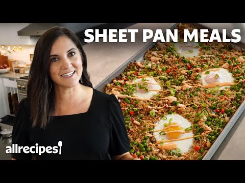 Видео: 5 простых и быстрых блюд на противне с минимальной уборкой (жареный рис, салат BLT и многое друго...