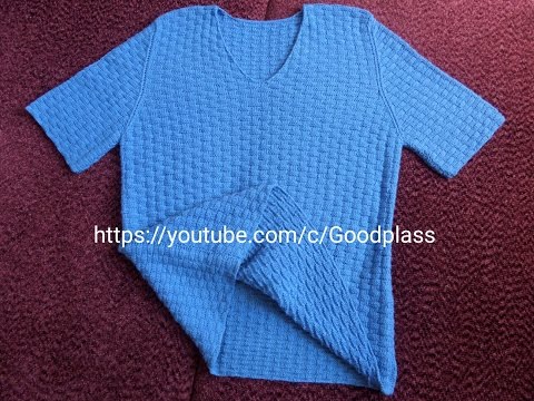 Видео: Мужская футболка. Вязание рукав. Вязание спицами. Часть 3