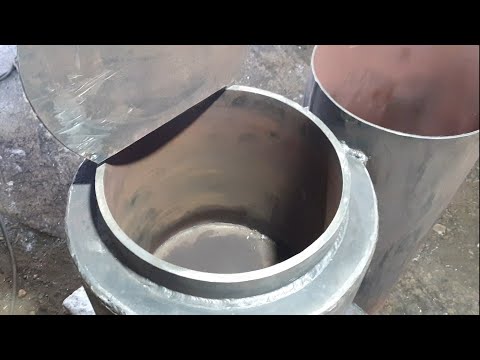 Видео: Варим дешёвую печку в баню