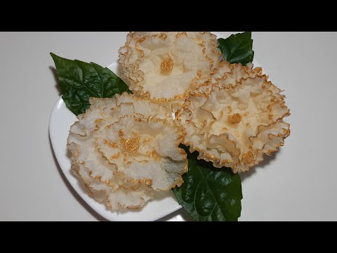 Видео: ♦️Воздушные ЦВЕТЫ из рисовой бумаги. шикарный декор для тортов♦️