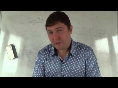 Видео: Алгебра 8 класс. 16 сентября. Разность алгебраических дробей 3