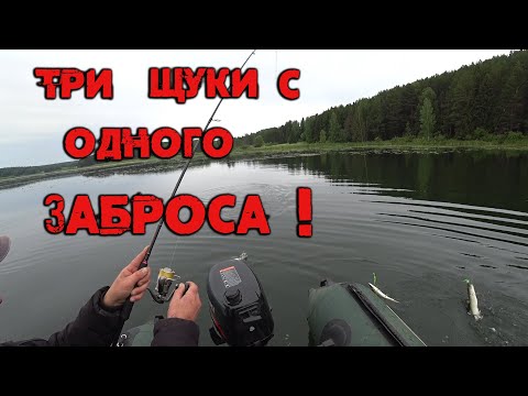 Видео: 3 ЩУКИ С ОДНОГО ЗАБРОСА!!! Ловля щуки на спиннинг. Рыбалка на щуку осенью. Рыбалка осенью!