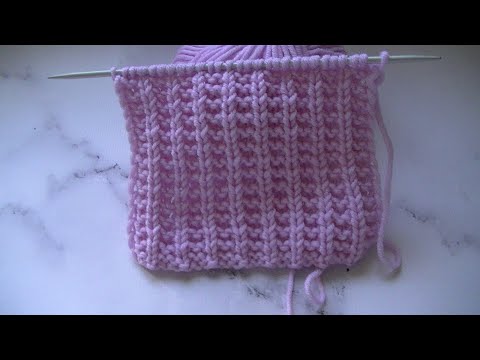 Видео: Вяжем рельефный узор спицами.