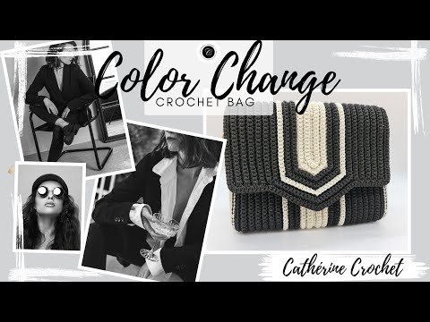 Видео: вязание крючком сумки: как сделать суперпростую сумку для смены цвета