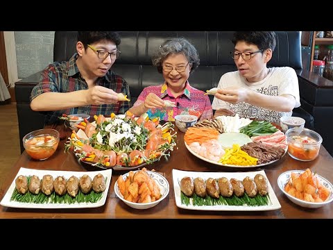 Видео: Рецепты корейской праздничной еды (кучольпан, ребрышки, салат из лосося, сикхе, грушевый редис)