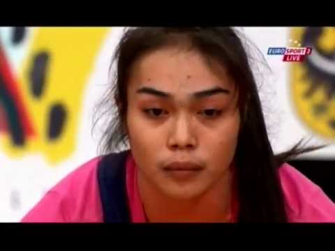 Видео: Женщины 53 кг Толчок ЧМ-2013