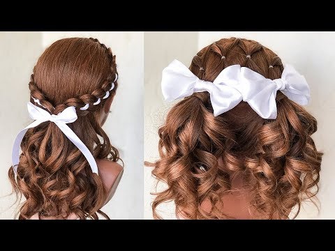 Видео: 🌿 КРАСИВЫЕ Прически для девочек с Бантами🌿 2 HAIRSTYLES FOR SCHOOL ©LOZNITSA