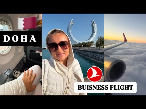 Видео: ПЕРЕЛЕТ Turkish Airlines Business Class 🇹🇷 🇶🇦 Еда и Lounge в Istanbul Airport
