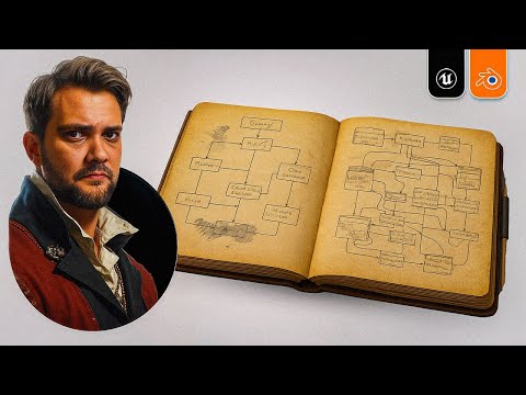 Видео: Блокнот Виктора. Логика, анимация, текстуры. Blender, Unreal #3