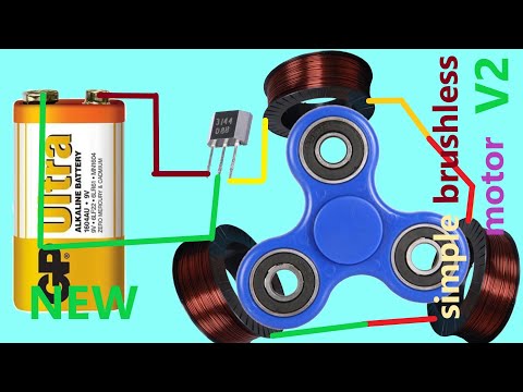 Видео: Как сделать мощный бесщеточный двигатель 1-15 В, сверхмощный бесщеточный двигатель постоянного тока