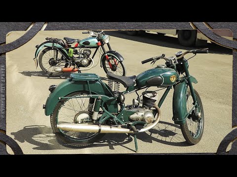 Видео: Мотоциклы DKW RT125, Минск М1А и М1М. С них началась история ММЗ в 1951 году.