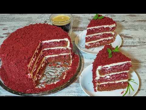 Видео: БУДЕТЕ ПРОСИТЬ ДОБАВКИ. ИЗУМИТЕЛЬНЫЙ  КРАСНЫЙ БАРХАТ ☆ Red velvet cake