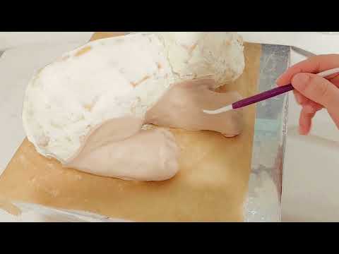 Видео: торт ТИГРЁНОК/торт ТИГР! Как сделать 3 D торт в виде тигренка