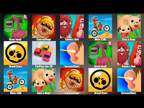 Видео: Gameplay - Siren Head Caterpillage Cats & Dogs EarwaxClinic Brawl Stars Comics Bob ЭВОЛЮЦИЯ