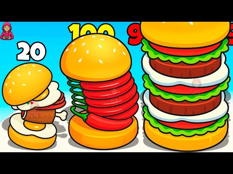 Видео: ЭТО САМЫЙ ОГРОМНЫЙ БУРГЕР В МИРЕ ЭВОЛЮЦИЯ ЕДЫ Burger Master Cooking Games