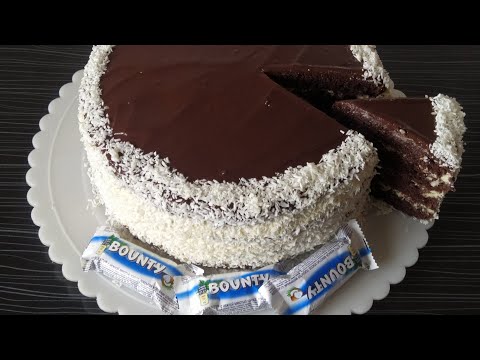 Видео: БАУНТИ"Торт Невероятный вкус|Բաունտի Նրբահամ Տորթ կոկոսի միջուկով|Bounty Cake Incredible taste