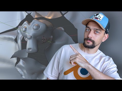 Видео: Эффект разрыва ткани в Blender