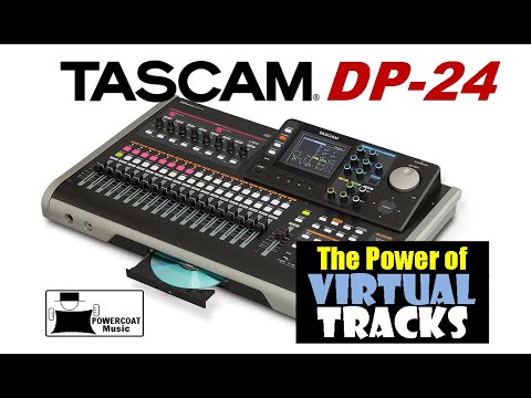 Видео: Цифровая порт-студия Tascam DP24/DP32: использование виртуальных дорожек