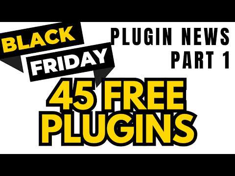 Видео: 45 бесплатных плагинов и ОГРОМНЫЕ скидки — эта Черная пятница просто нереальна для продюсеров!
