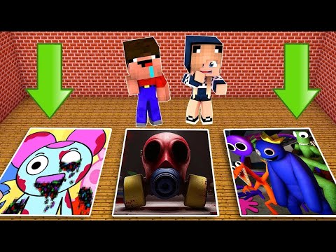 Видео: ВЫБЕРИ ЯМУ ПОРТАЛ РАДУЖНЫЕ ДРУЗЬЯ ПРОТИВОГАЗ ПИББИ В МАЙНКРАФТ SCP POPPY PLAYTIME 3 RAINBOW FRIENDS