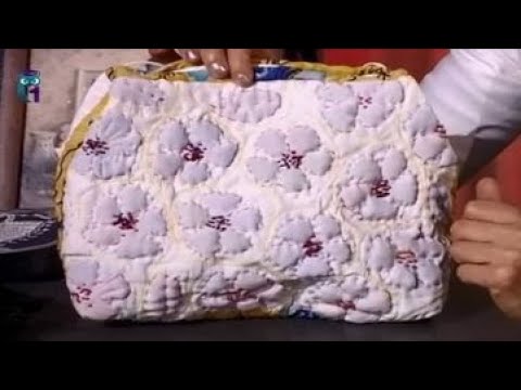 Видео: Шьем сумки в технике ткачества и прорезной аппликации на основе разреженной рогожи. Мастер класс