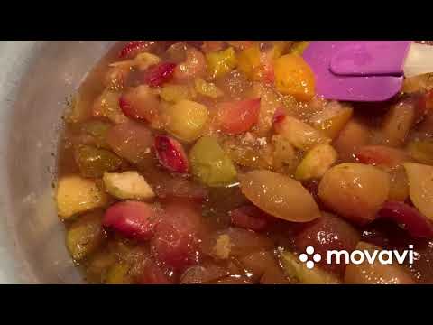 Видео: Густое варенье из яблок, груш и мяты!!!