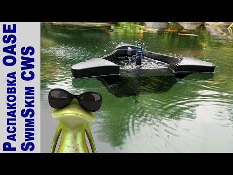 Видео: Плавающий скиммер для пруда SwimSkim CWS OASE. РАСПАКОВКА И ЗАПУСК.