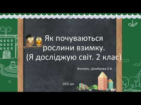 Видео: ЯДС.2 клас.Про рослини взимку