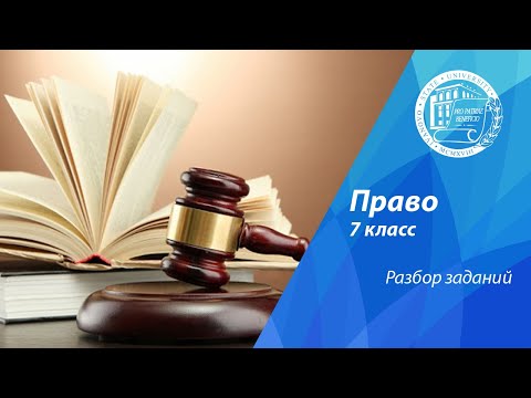 Видео: Разбор олимпиадных заданий по праву (7 класс)