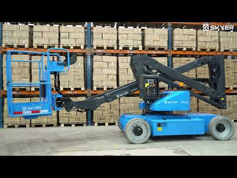 Видео: Электрический коленчатый подъемник SKYER EKP 1220