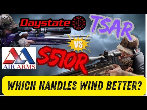 Видео: Air Arms S510R против Daystate Tsar | кто попадёт в цель при сильном ветре?😉