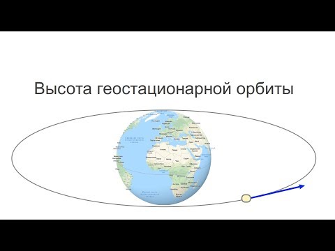 Видео: [Задачи #2] Высота геостационарной орбиты (by daybit)