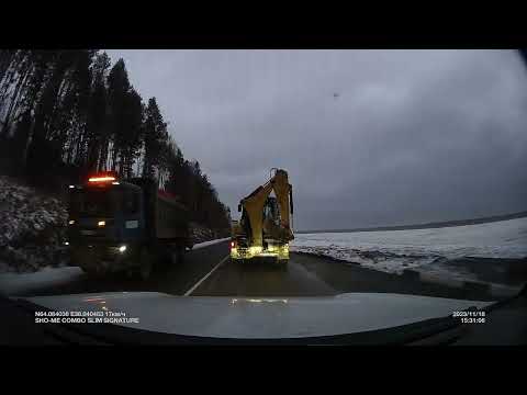 Видео: Дорога Архангельск-Онега  ноябрь23, фактическое состояние дороги. хуже только под Прохоровкой в 43)