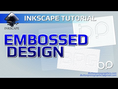 Видео: СОЗДАЙТЕ рельефный/рельефный дизайн в INKSCAPE