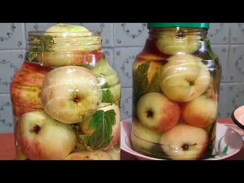 Видео: Мочёные яблоки в банках. Просто и очень вкусно.