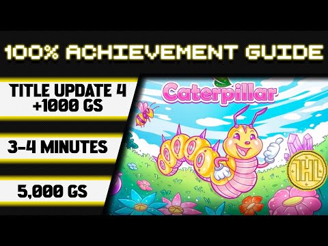 Видео: Обновление Caterpillar Title Update 4. Прохождение достижения 100% * 1000GS за 3-4 минуты *