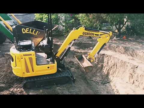 Видео: Ківш по більше- робота цікавіше, міні екскаватор Gunter Grossmann