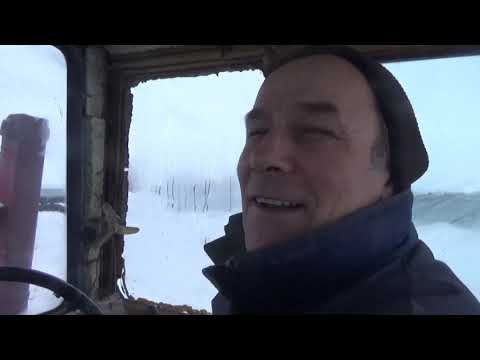Видео: Т 40 чистка снега для МТЗ-80 проезд к сену.