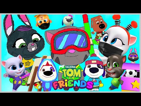 Видео: Друзья Том Анджела Бекка Хэнк Джинджер и Бен Все игры и Рисовашки без остановки