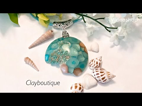 Видео: Полимерная глина, искусственная полированная океаническая яшма с друзами