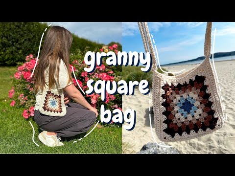 Видео: Вязаная крючком сумка «бабушкин квадрат» | подробное руководство | подходит для начинающих
