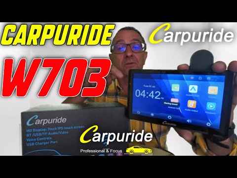 Видео: CARPURIDE W703 Портативная интеллектуальная мультимедийная автомобильная стереосистема с двумя ка...