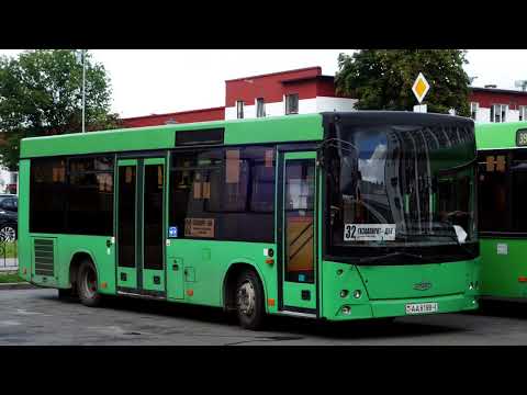 Видео: Информатор автобусного маршрута №32 Завод Газоаппарата-ДСУ-15