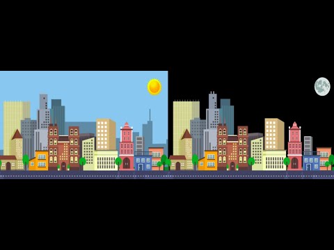 Видео: Смена дня и ночи на html/css/js