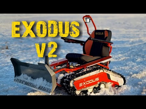 Видео: электро снегоуборщик exodus v2 . electric snow blower