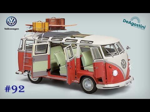 Видео: Volkswagen T1 в масштабе 1/8 от ДеАгостини (номер 92)