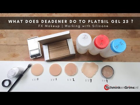 Видео: Что делает Deadener с Platsil Gel 25? | FX Makeup | Работа с силиконом | SchminkenGrime.nl